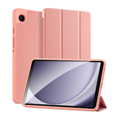 Dux Ducis GP-150491 Galaxy Tab A9 LTE (SM-X115) / WIFI (SM-X110) rózsaszín bőr hatású oldalra nyíló tok
