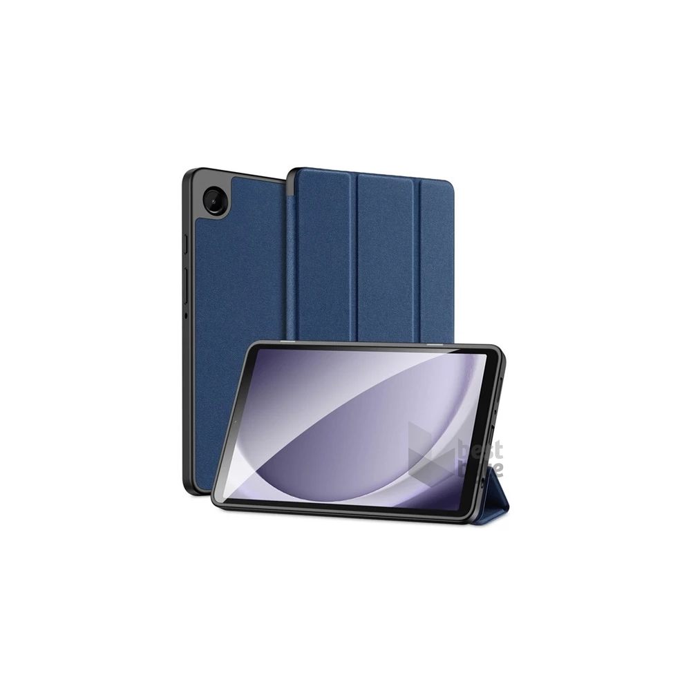 Dux Ducis GP-150493 Galaxy Tab A9 LTE (SM-X115) / Galaxy Tab A9 WIFI (SM-X110) sötétkék bőr hatású oldalra nyíló tok