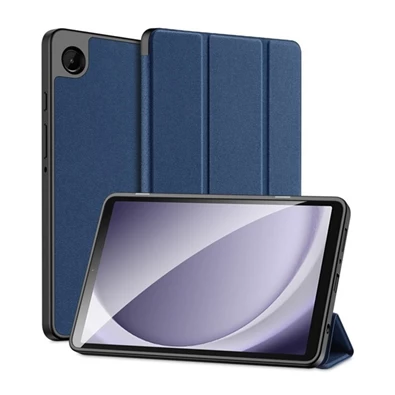 Dux Ducis GP-150493 Galaxy Tab A9 LTE (SM-X115) / Galaxy Tab A9 WIFI (SM-X110) sötétkék bőr hatású oldalra nyíló tok