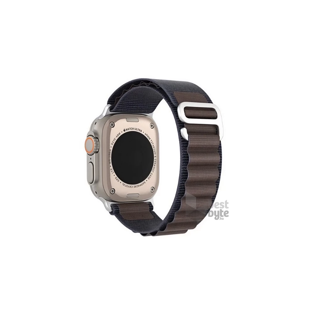 Dux Ducis GP-152387 Apple Watch Ultra 2 49mm / Watch Ultra 49mm / Watch Series 9 45mm sötétszürke textil óraszíj