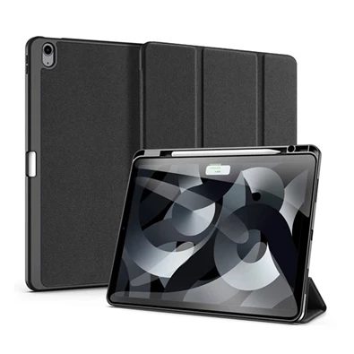 Dux Ducis GP-157391 iPad Air 13 (2024) fekete bőr hatású oldalra nyíló tok