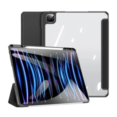 Dux Ducis GP-157405 iPad Pro 13 (2024) fekete bőr hatású oldalra nyíló tok