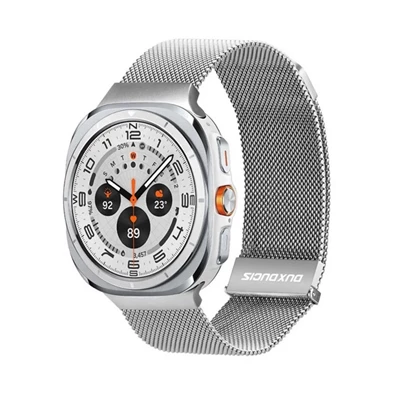 Dux Ducis GP-162525 Galaxy Watch Ultra eSIM 47mm (SM-L705) világosszürke alumínium milánói óraszíj