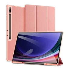 Dux Ducis GP-162914 Galaxy Tab S9 Ultra LTE / WIFI / S8 Ultra LTE rózsaszín bőr hatású oldalra nyíló tok