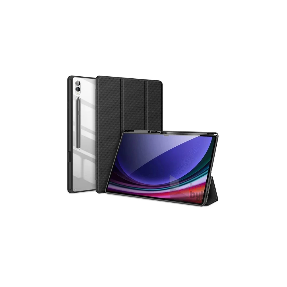 Dux Ducis GP-162923 Galaxy Tab S9 Ultra LTE / WIFI / S8 Ultra LTE fekete bőr hatású oldalra nyíló tok