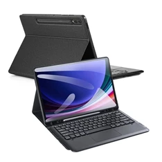 Dux Ducis GP-162928 Galaxy Tab S10 Plus LTE (SM-X826B) / WIFI (SM-X820) fekete bőr hatású billentyűzetes tok