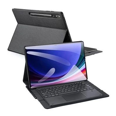 Dux Ducis GP-162929 Galaxy Tab S9 Ultra LTE / WIFI / S8 Ultra LTE fekete bőr hatású billentyűzetes tok