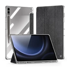 Dux Ducis GP-162933 Galaxy Tab S9 Plus LTE / WIFI / Tab S9 FE Plus LTE fekete textil hatású oldalra nyíló tok
