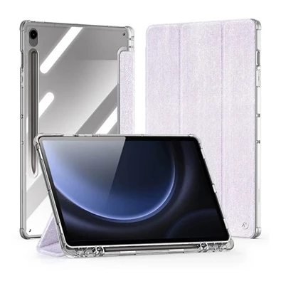 Dux Ducis GP-162938 Galaxy Tab S9 LTE (SM-X716) / WIFI (SM-X710) / FE (SM-X516) lila textil hatású oldalra nyíló tok