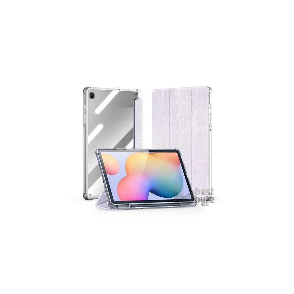 Dux Ducis GP-162939 Galaxy Tab S6 Lite 10.4 2024 LTE (SM-P625) / WIFI (SM-P620) lila textil hatású oldalra nyíló tok