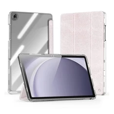 Dux Ducis GP-162943 Galaxy Tab A9 Plus WIFI (SM-X210) / 5G (SM-X216) rózsaszín textil hatású oldalra nyíló tok