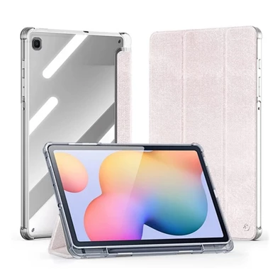 Dux Ducis GP-162944 Galaxy Tab S6 Lite 10.4 2024 LTE (SM-P625)/WIFI(SM-P620) rózsaszín textil hatású oldalra nyíló tok