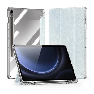 Dux Ducis GP-162950 Galaxy Tab S9 LTE (SM-X716)/WIFI(SM-X710) / FE (SM-X516) világoskék textil hatású oldalra nyíló tok