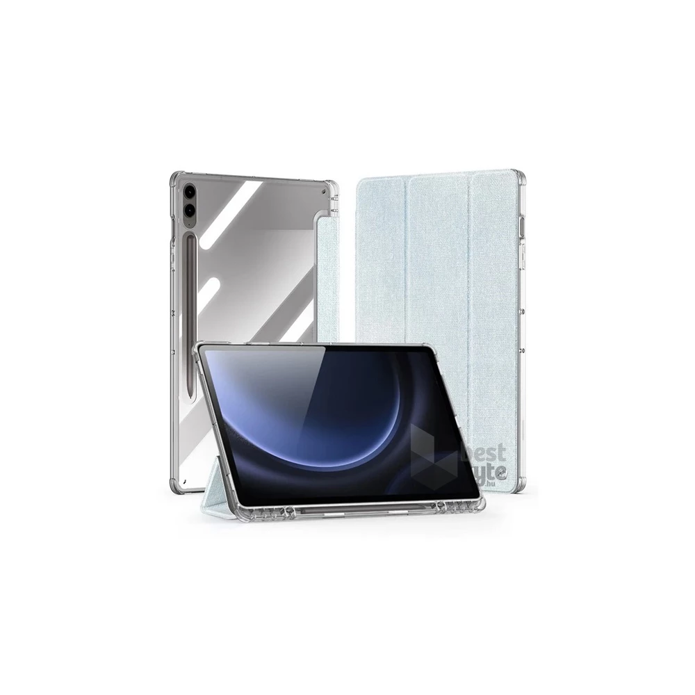 Dux Ducis GP-162953 Galaxy Tab S10 Plus LTE (SM-X826B) / WIFI (SM-X820) világoskék textil hatású oldalra nyíló tok