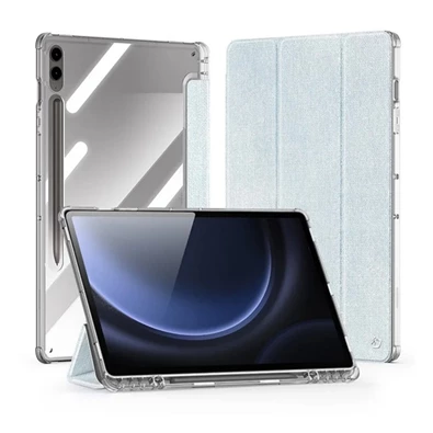 Dux Ducis GP-162954 Galaxy Tab S9 Plus LTE (SM-X816) / WIFI (SM-X810) / FE világoskék textil hatású oldalra nyíló tok