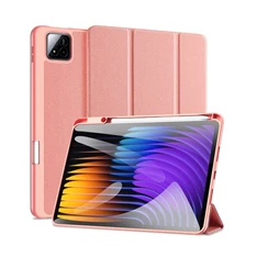 Dux Ducis GP-168145 Xiaomi Pad 7 Pro / Pad 7 rózsaszín bőr hatású tablet tok Dux Ducis GP-168145 Xiaomi Pad 7 Pro / Pad 7 rózsaszín bőr hatású tablet tok