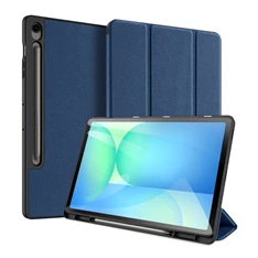 Dux Ducis GP-169345 Galaxy Tab S10 FE Plus WIFI (SM-X626) / LTE (SM-X620) sötétkék bőr hatású tablet tok Dux Ducis GP-169345 Galaxy Tab S10 FE Plus WIFI (SM-X626) / LTE (SM-X620) sötétkék bőr hatású tablet tok