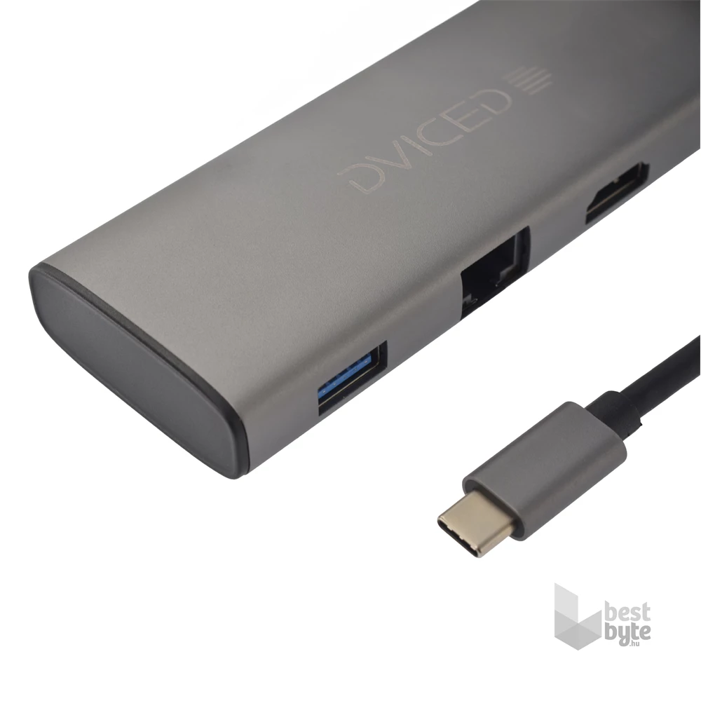 Dviced DV300002 7in1 Type-C szürke HUB