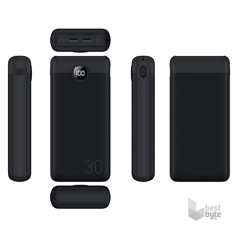 Dviced DV400006 30000mAh fekete powerbank
