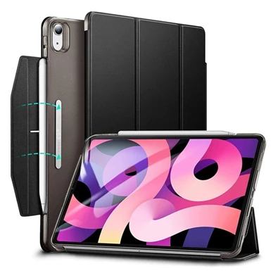 ESR GP-113685 iPad Pro 11 (2018) / IPAD Air 11 (2024) / IPAD Air 2022 fekete bőr hatású oldalra nyíló tok