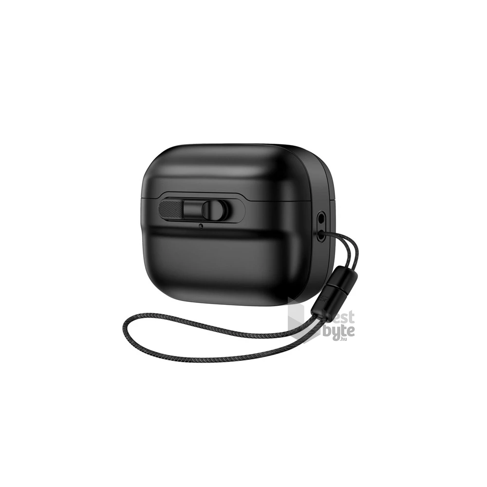 ESR GP-153244 PULSE HALOLOCK AirPods Pro/AirPods Pro 2 fekete műanyag tok