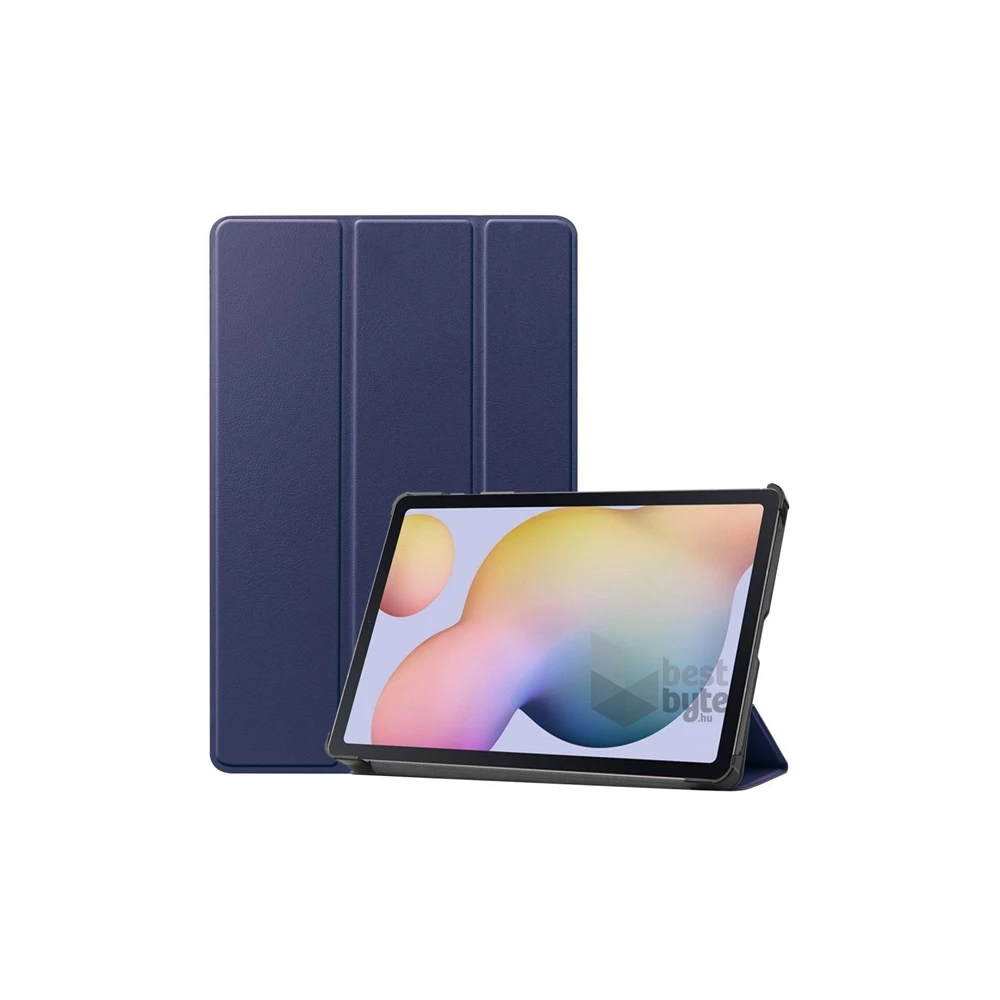 Gigapack GP-101994 Galaxy Tab S8 LTE (SM-X706) / WIFI (SM-X700) / S7 (SM-T876) sötétkék bőr hatású oldalra nyíló tok