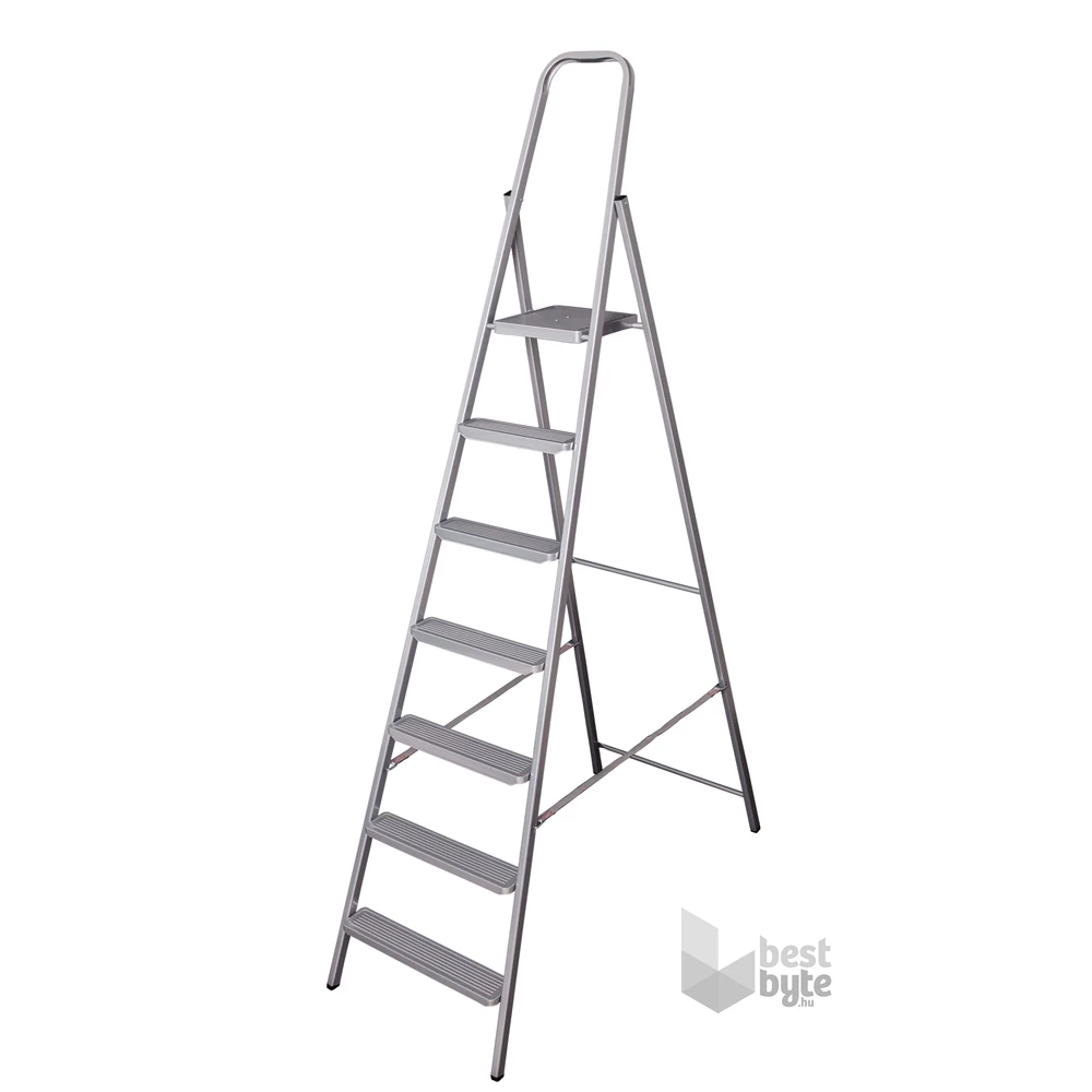 EUROGOLD STEEL HOME 7 lépcsős összecsukható fém létra