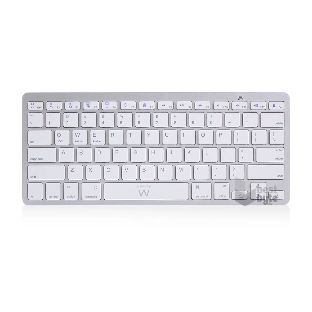 EWENT by Eminent EW3162 ultra vékony Bluetooth fehér billentyűzet
