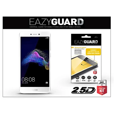 EazyGuard LA-1226 Huawei P9 Lite 2017 fehér 2.5D üveg kijelzővédő fólia