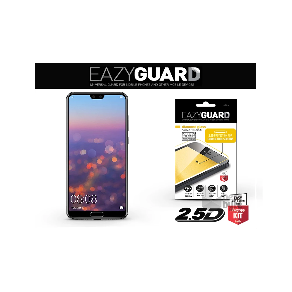EazyGuard LA-1313 P20 Pro 2.5D üveg kijelzővédő fólia