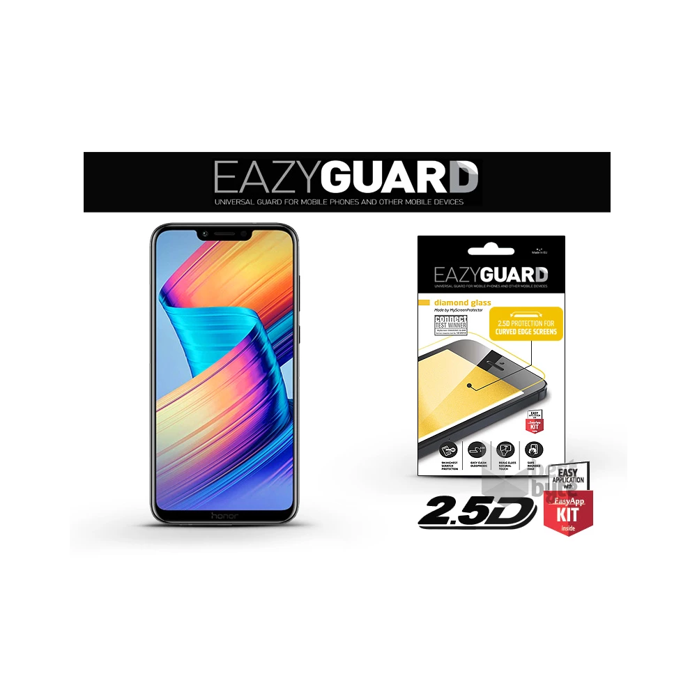 EazyGuard LA-1397 2.5D Honor PLAY fekete kijelzővédő fólia