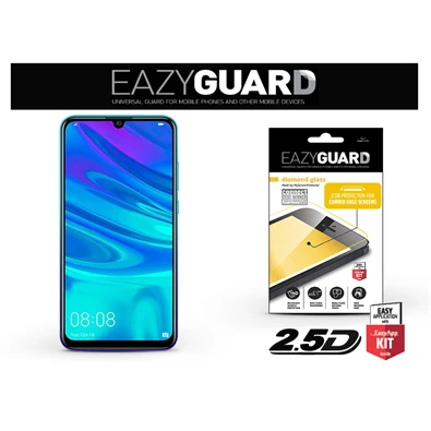EazyGuard LA-1440 Huawei P Smart 2019 fekete 2.5D üveg kijelzővédő fólia
