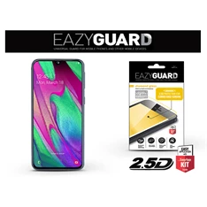 EazyGuard LA-1477 Samsung A40 fekete 2.5D üveg kijelzővédő fólia