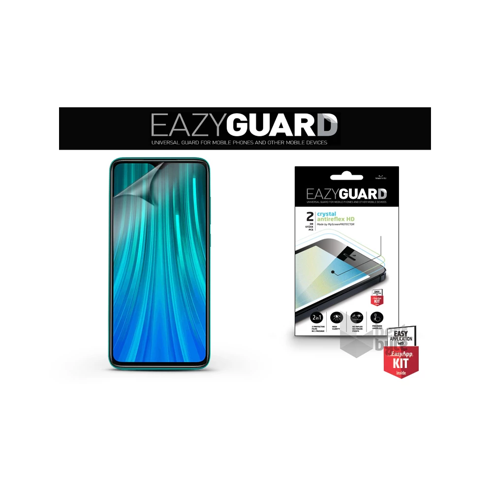 EazyGuard LA-1571 Xiaomi Note 8 Pro Crystal/Antireflex kijelzővédő fólia 2db