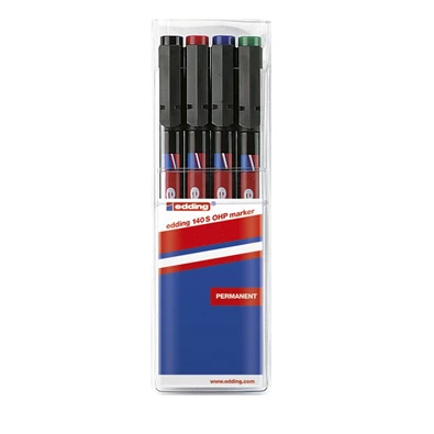 Edding 140 S OHP 4db-os 0,3mm vegyes színű permanent marker