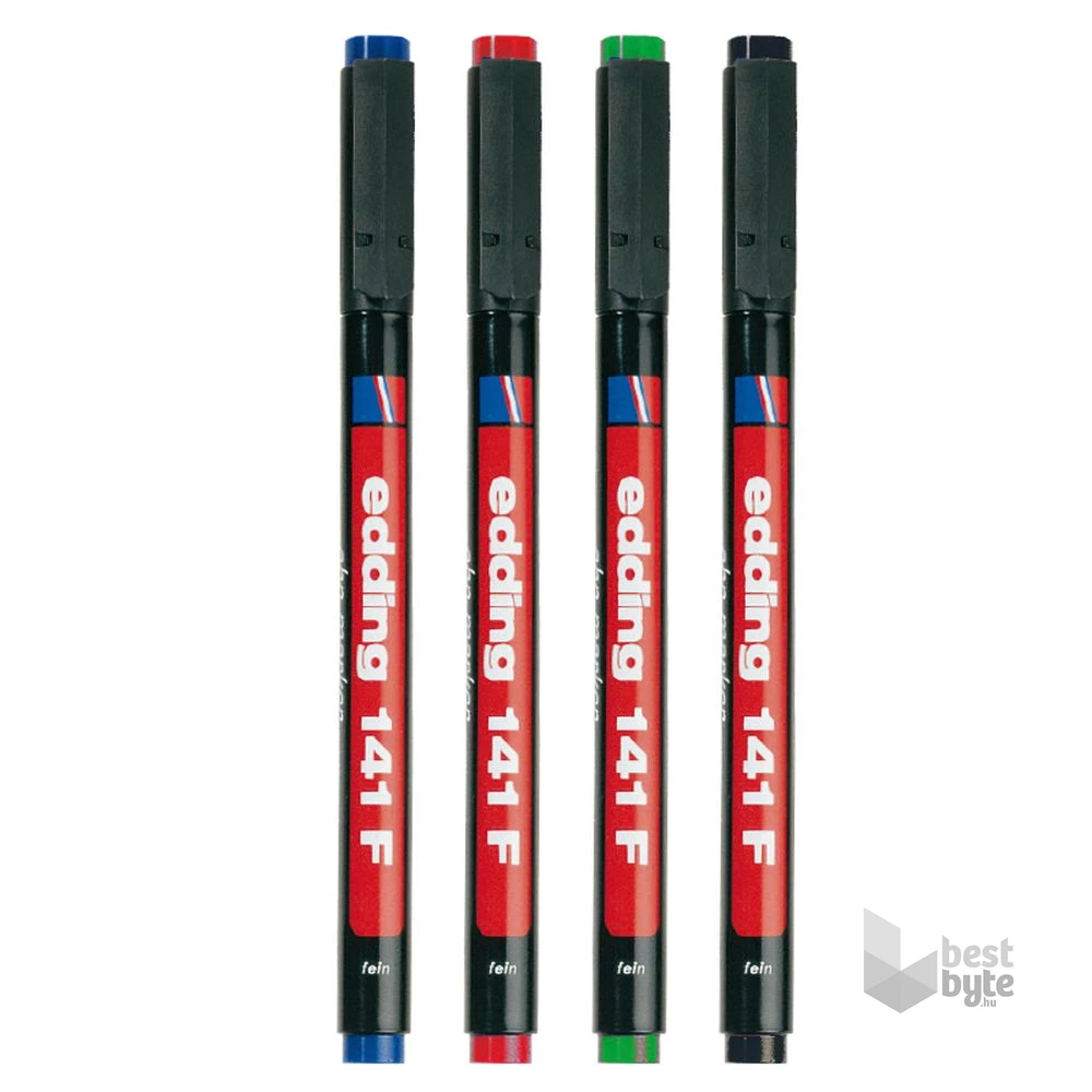Edding 141 F OHP 4db-os 0,6mm vegyes színű permanent marker
