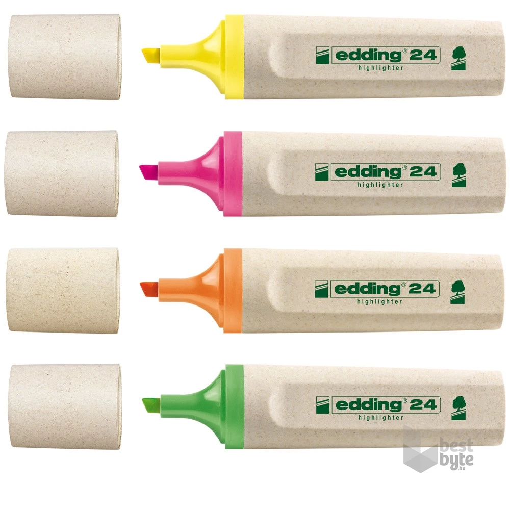 Edding 24 Ecoline 4db-os vegyes színű szövegkiemelő