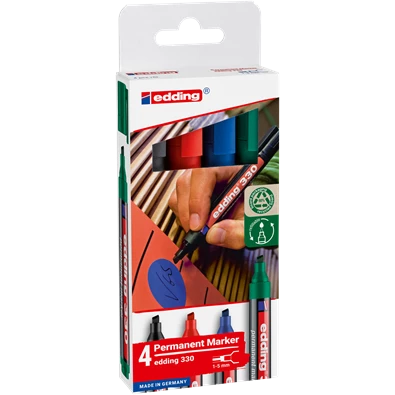 Edding 330 4db-os 1-5mm vegyes színű permanent marker készlet