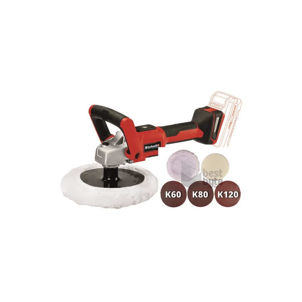 Einhell 2093320 PXC CE-CP 18/180 Li E-Solo akku és töltő nélkül akkumulátoros polírozó