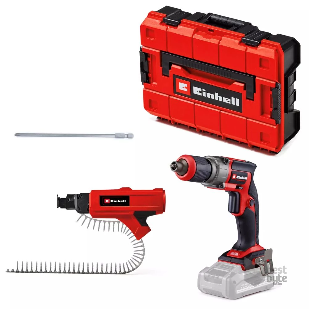 Einhell 4261012 PROFESSIONAL PXC  TP-DY 18 Li BL akkumulátoros gipszkarton csavarozó + tárascsavar adapter