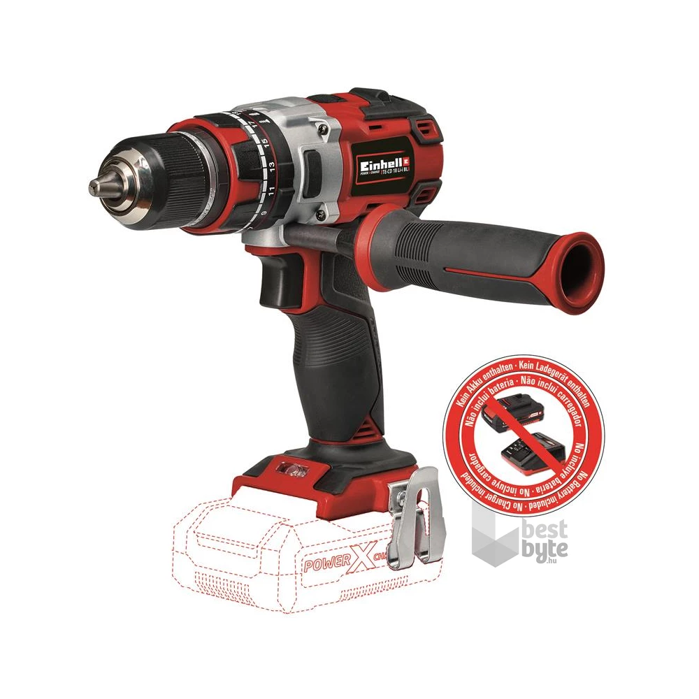 Einhell 4513860 PROFESSIONAL PXC TP-CD 18 Li-i BL-Solo Brushless akku és töltő nélkül akkumulátoros ütvefúró-csavarzó