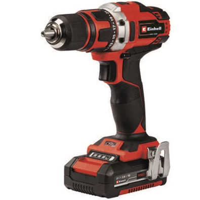 Einhell 4513934 PXC TE-CD 18/40 Li (2x2,0 Ah) akkumulátoros fúrócsavarozó + 69 részes tartozék készlet