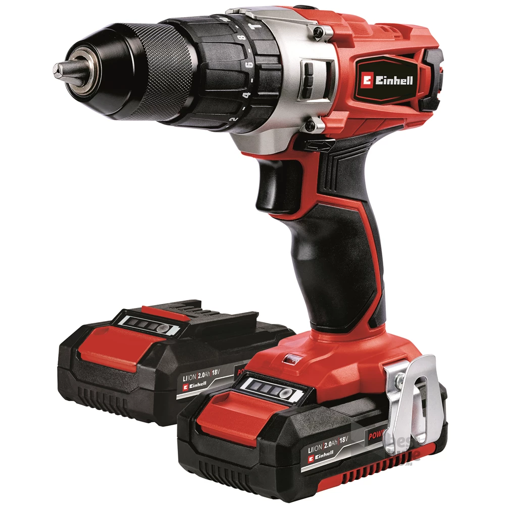Einhell 4514221 TE-CD 18/2 Li-i +64 2x2Ah akkumulátoros ütvefúró-csavarozó szett