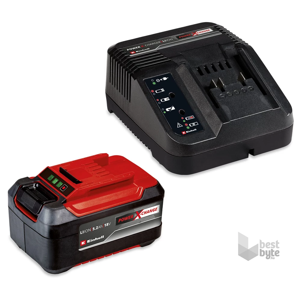 Einhell PXC 5,2 Ah 18V Power X-Change Starter-Kit akku+töltő