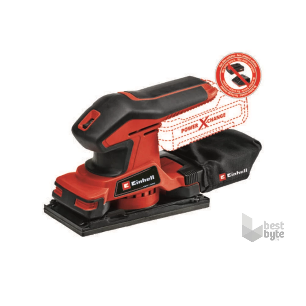Einhell 4460725 PXC TC-OS 18/187 Li-Solo akku és töltő nélkül akkumulátoros rezgőcsiszoló