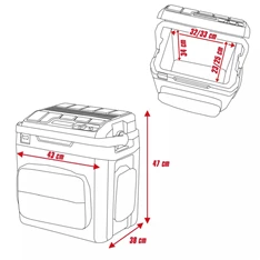 Einhell TE-COL 18/27 Li-Solo akkus hűtőláda