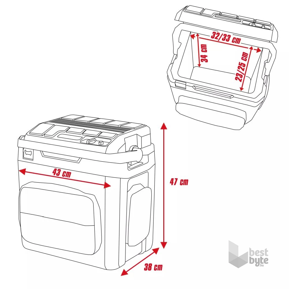 Einhell TE-COL 18/27 Li-Solo akkus hűtőláda