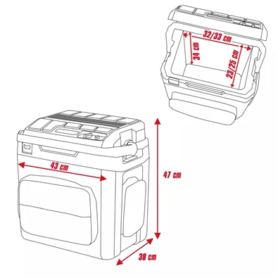 Einhell TE-COL 18/27 Li-Solo akkus hűtőláda