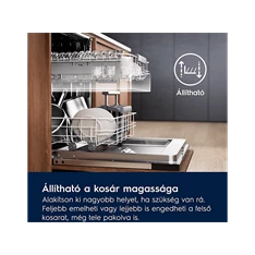 Electrolux EEC87400W , programok száma: 8, beépíthető, 14 terítékes mosogatógép 