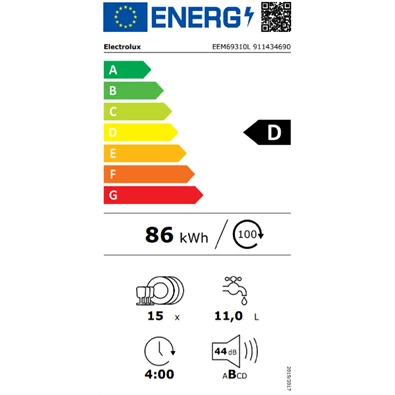 Electrolux EEM69310L beépíthető mosogatógép